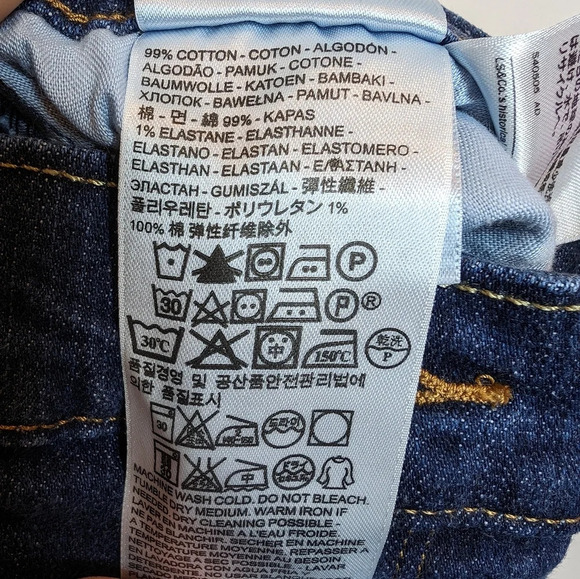 Levi's Women Blue Denim Jeans W30 L 30 Straight Leg - Picture 4 of 8